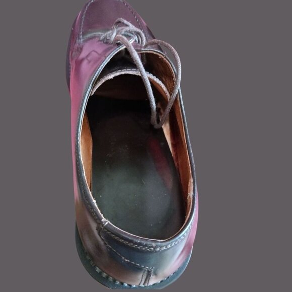 Banana Republic Italian Leather Dress Shoes Oxford blk Size 11 - Picture 12 of 15